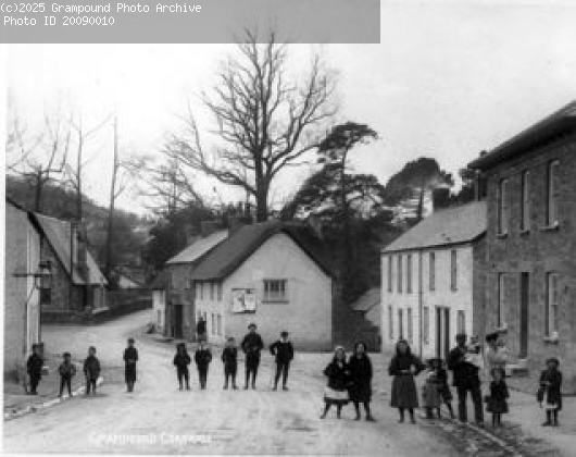 Picture of Grampound School and start of Fore Street