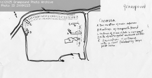 Picture of Sketch Map of Carvossa Fort