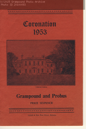Picture of Coronation Day Programme 1953