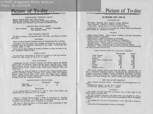 Picture of Coronation Day Programme 1953