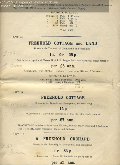 Picture of Property sale 1919:Lots 14-17 Fore Street north