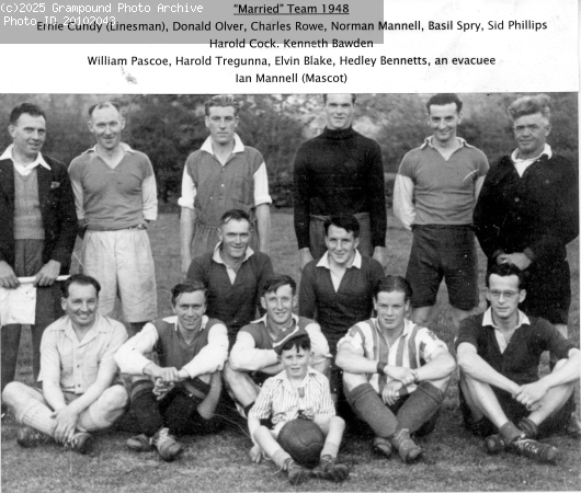 Picture of Grampound Football Club 1948 - Married Team