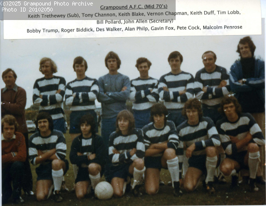 Picture of Grampound Football Club mid 1970s