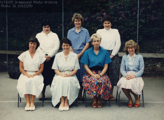 Picture of Grampound school staff 1988